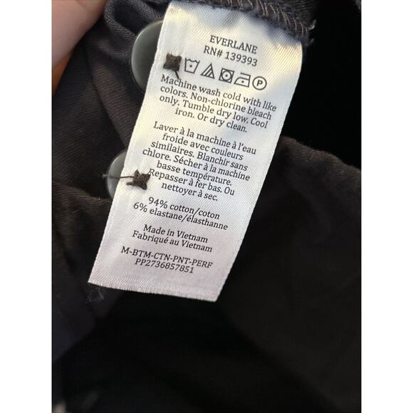 Everlane Mens 30x32 The Performance Chino Uniform Pants Navy Blue Slim Fit NWT - Picture 8 of 8